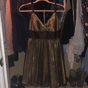 Caramel/Gold Homecoming Dress